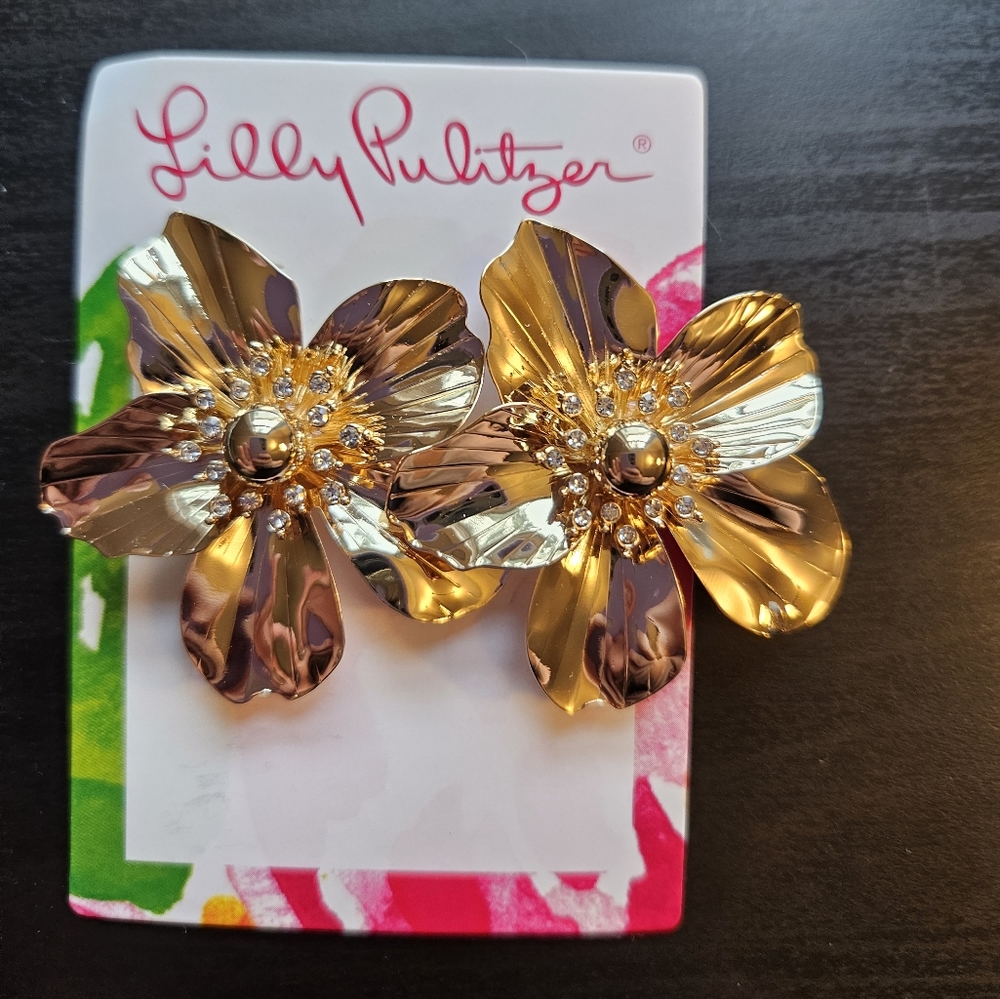 Lilly orchid earrings